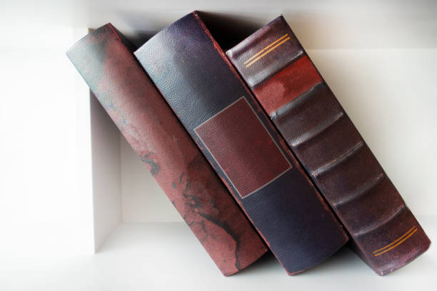 istock Old antique vintage hard cover book. 1161953491