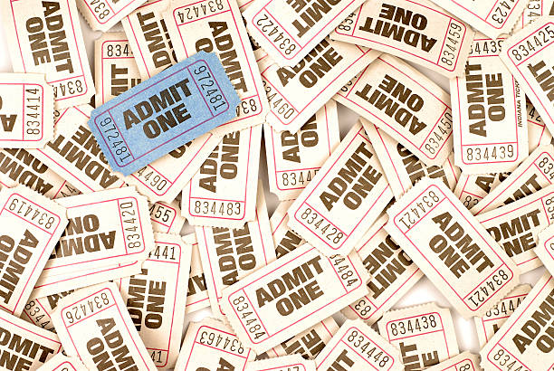 istock Bundle of admit one admission tickets 116195833