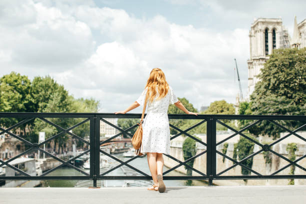 istock Young woman in Paris 1161958751