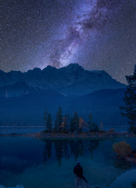 istock Reflections of the sunrise at the Eibsee 1161958800