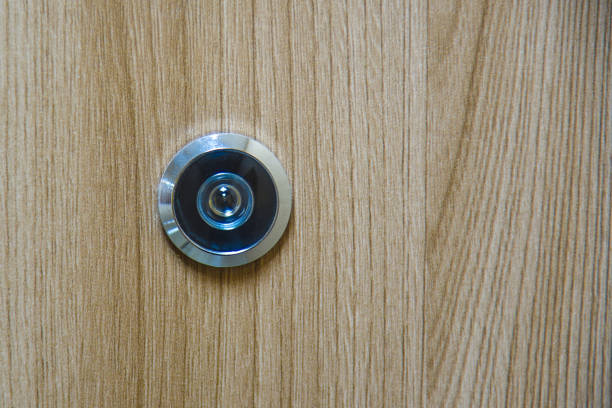 Door eye, at the door
