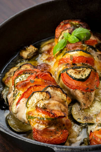 istock baked chicken breast on a cast iron skillet 1161961717
