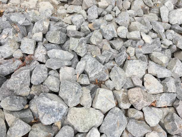 istock Detailed texture of grey stones 1161961906