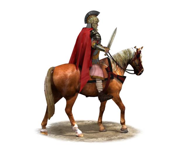 istock rider, warrior on horseback, 3D rendering, 3D illustration 1161963070