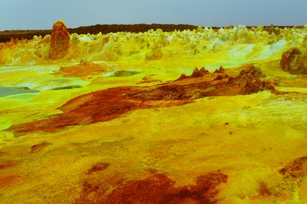 istock Ethiopia . Colored fumaroles of the volcano Dallol. 1161965529