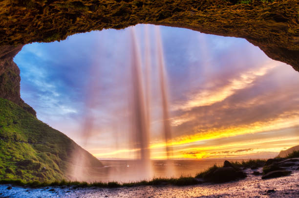 istock Seljalandsfoss Waterfall at Sunset, Iceland 1161965590