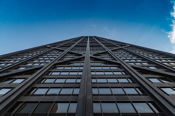 875 n michigan avenue - chicago, il - edificio hancock chicago fotografías e imágenes de stock