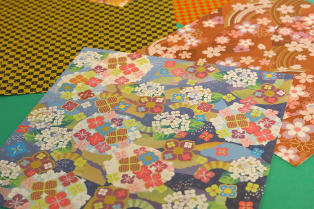 istock this paper is a traditiona Japanese craft called Chiyogami 1161968354