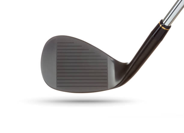 istock Face of Black Golf Club Wedge Iron On White 1161968706