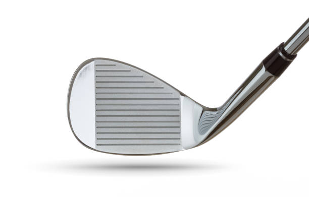 istock Face of Chrome Golf Club Wedge Iron On White 1161968712