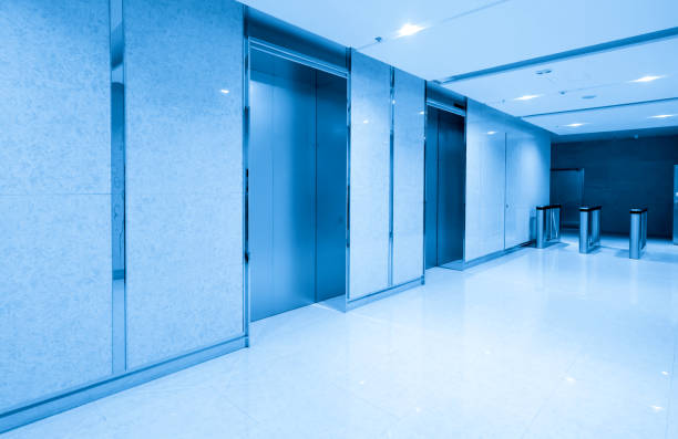 istock The elevator entrance is in the shopping mall 1161969812
