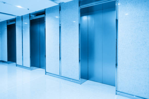istock The elevator entrance is in the shopping mall 1161969971