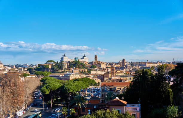 istock Rome skyline in Italy 1161970182