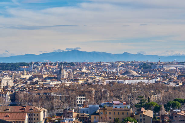 istock Rome skyline in Italy 1161970191