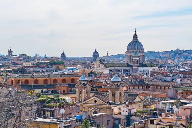 istock Rome skyline in Italy 1161970194
