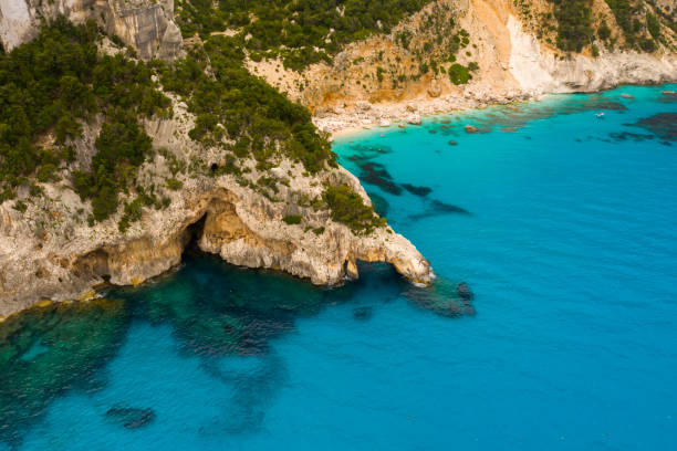 istock Aerial view of Cala Goloritze beach 1161971591