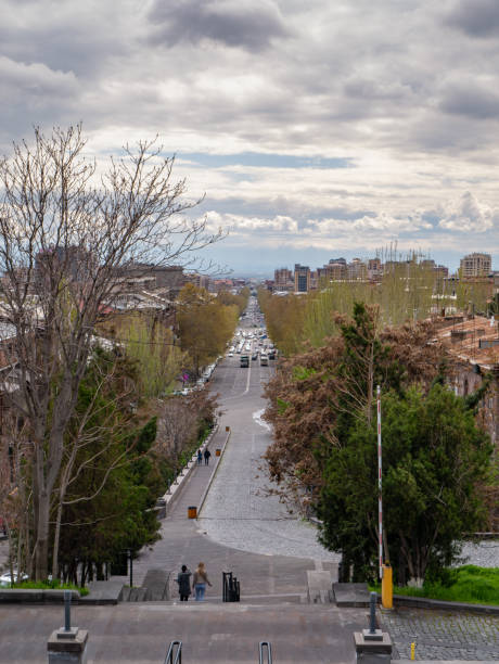istock Yerevan city panorama on a cloudy day 1161973679