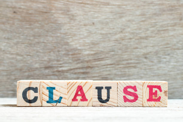 istock Letter block in word clause on wood background 1161974715
