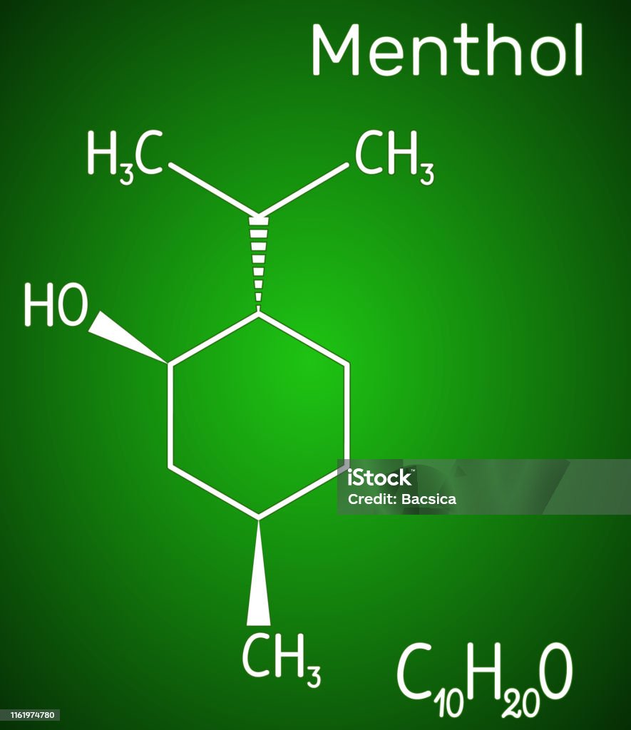 Peppermint Compound Menthol Molecule Is Found In Peppermint And Spearmint It Gives A ...