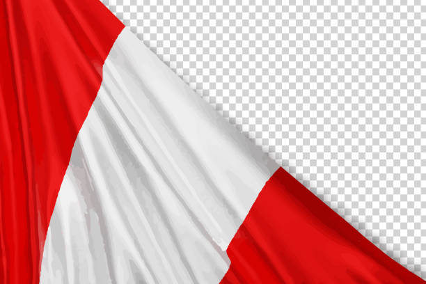 ilustraciones, imágenes clip art, dibujos animados e iconos de stock de vector realista aislado bandera de perú para el 28 de julio día de la independencia en perú para la decoración de plantillas y cubierta en el fondo transparente. - sport magazine day usa