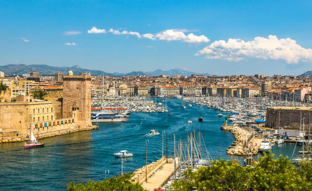 istock Panoramic view of Marseille and old port 1161978407