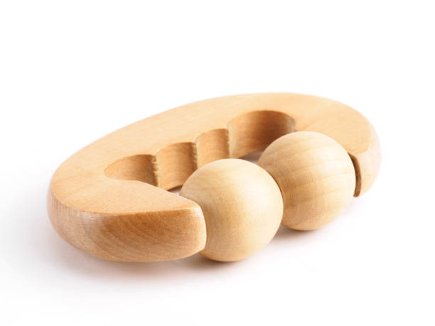 istock Wooden body massager on white background 1161979945