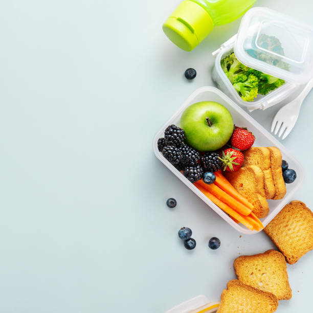 istock Healthy lunch to go packed in lunch box 1161980853