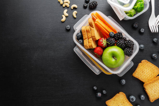 istock Healthy lunch to go packed in lunch box 1161981085