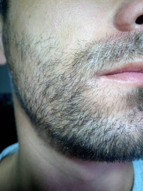istock Bearded young man, stubble near. Unshaven more than a week. 1161981461