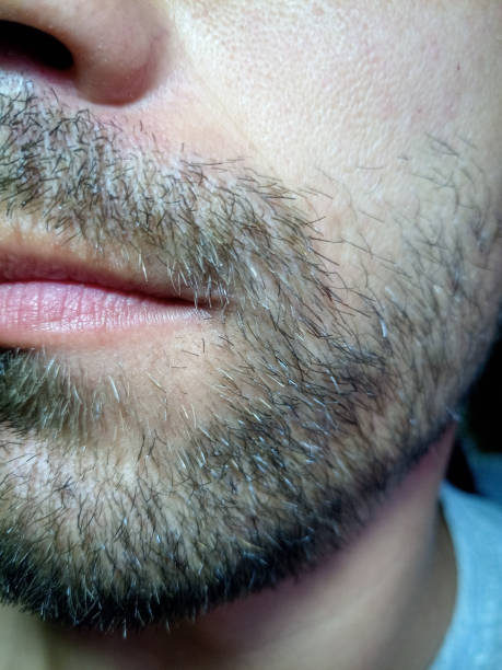 istock Bearded young man, stubble near. Unshaven more than a week. 1161981977