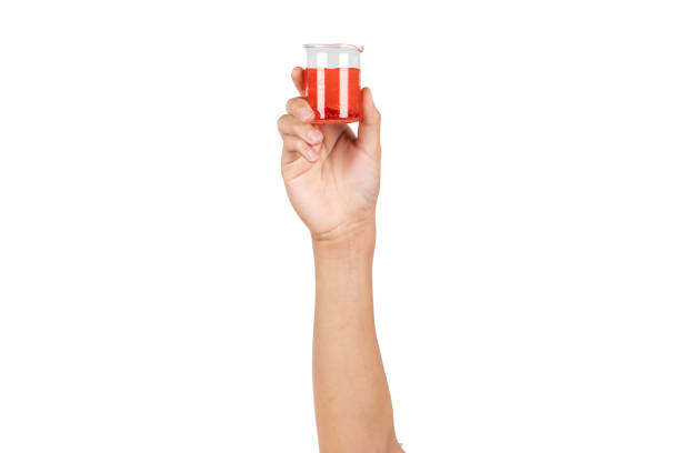 Chemicals in glass containers in laboratories
