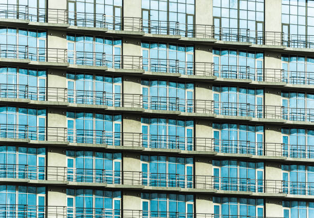 building facade in Hong Kong, residential real estate