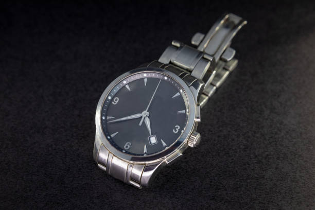 istock Social watch, classic and with steel strap. 1161993338