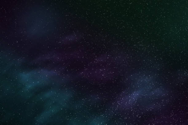 istock Abstract background texture of distant star space and multicolored nebula, illustration. 1161996194