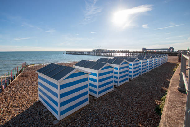 istock Tiny Beach Houses in Hastings 1162005370