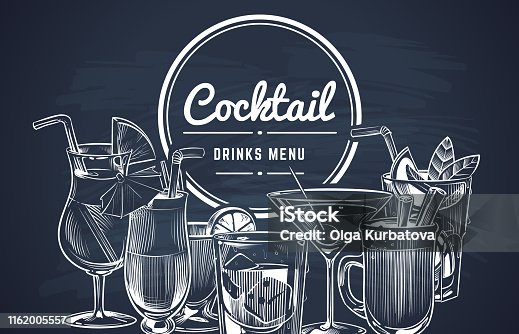 9,800+ Cocktail Menu Background Illustrations, Royalty-Free Vector Graphics  & Clip Art - iStock