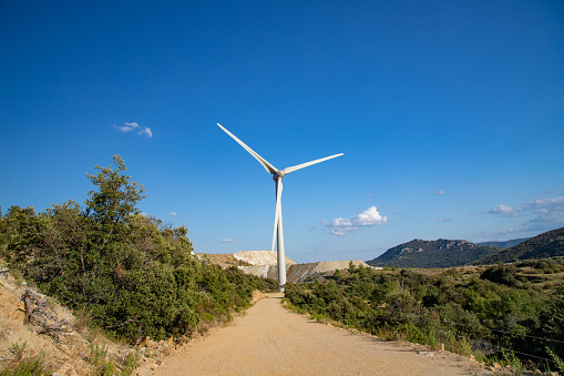 Wind farms in the Eastern Pyrenees