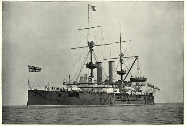 istock Royal Navy warship, HMS Revenge (1892), Battleship, 19th Century 1162011855