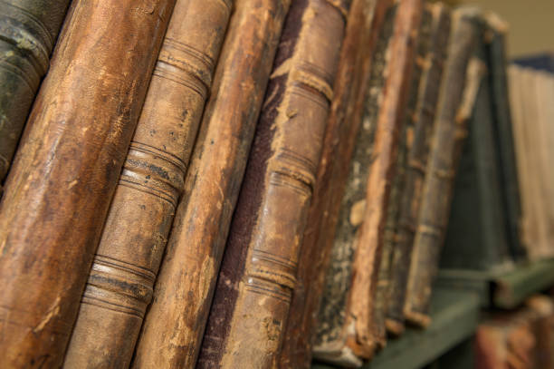 istock Vintage, antiquarian books pile 1162011890