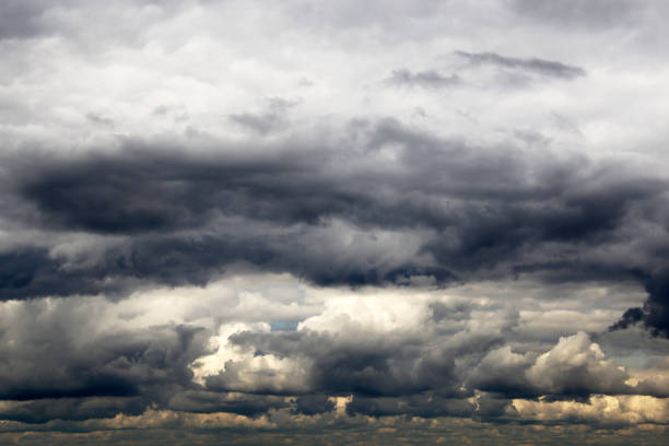 istock Storm sky covered with dark cumulus clouds before the rain 1162014269