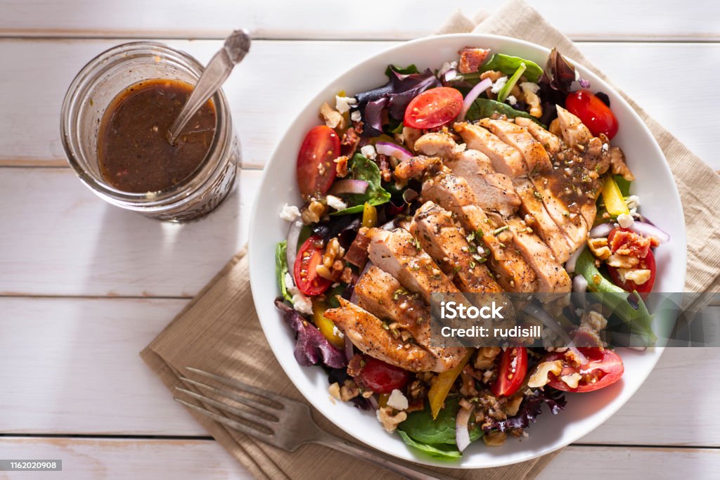 Balsamico Hühnersalat - Lizenzfrei Salatdressing Stock-Foto