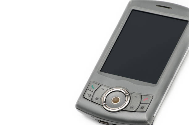 istock Old style smartphone phone on a white background.PDA phone 1162020965