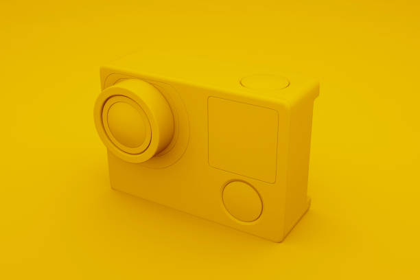 istock Yellow Action Camera isolated. 3D illustration 1162025230