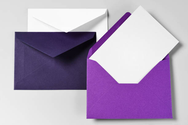istock Three Envelopes and Blank Greeting or Thank you Card 1162026794
