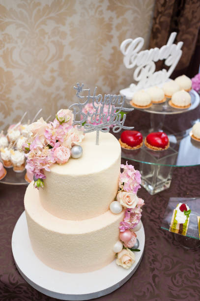 istock Birthday cake for celebration. Party and fun. 1162030084