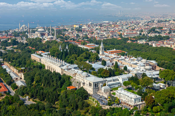 istock Topkapi palace and Sultan Ahmet district in Istanbul. 1162036768