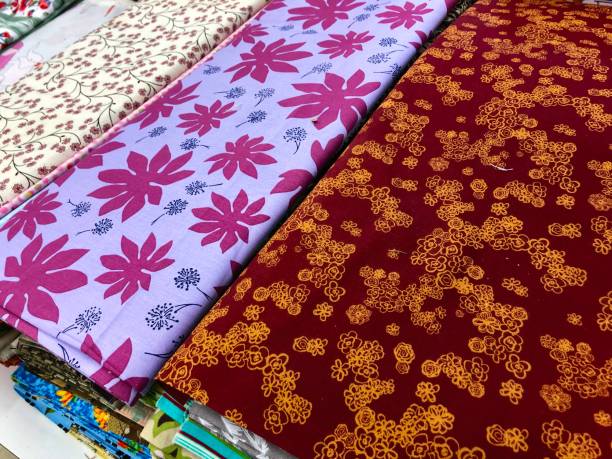 istock Colorful  bolts of fabric 1162051187