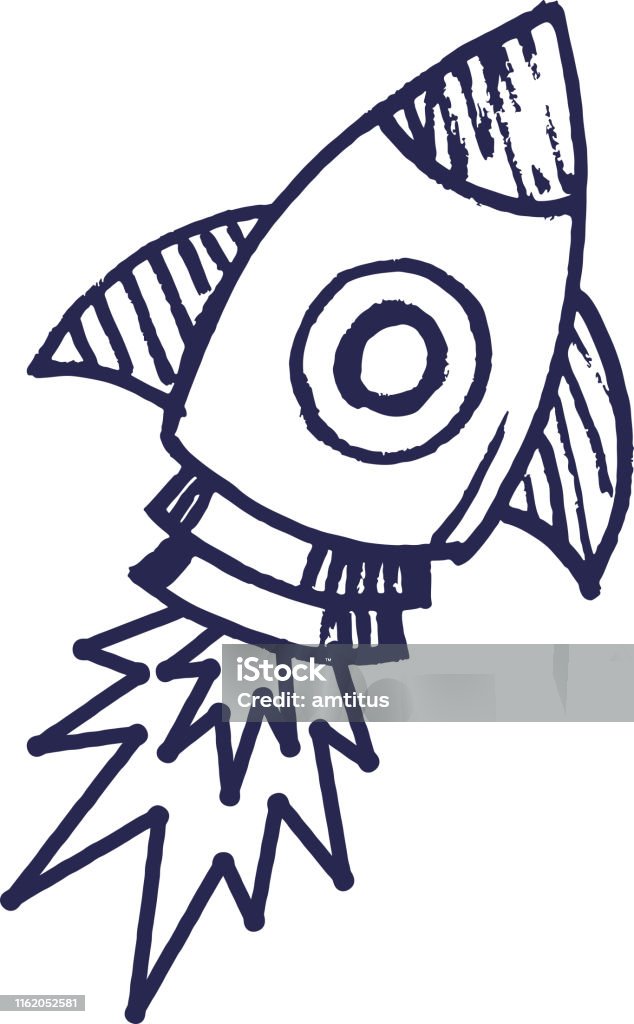 Rocket Sketch Stock Illustration - Download Image Now - Rocketship, Drawing  - Activity, Drawing - Art Product - iStock