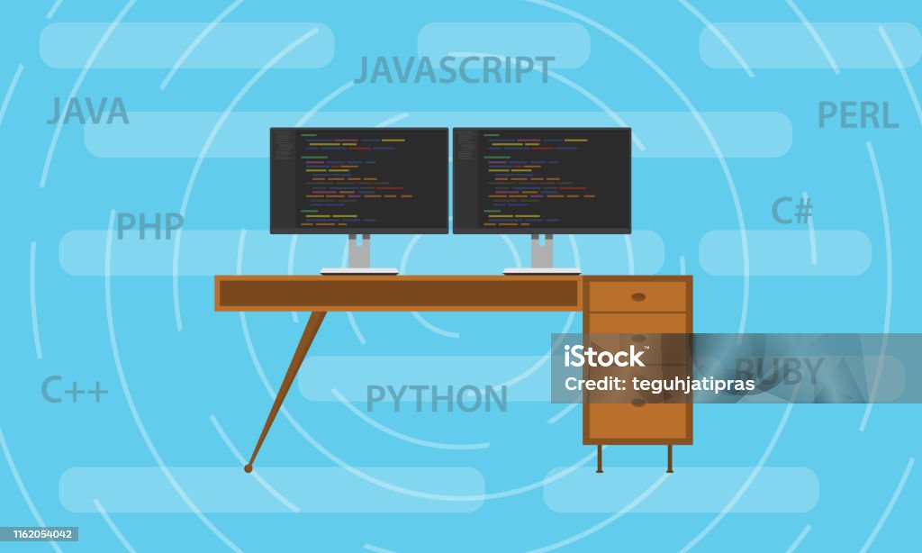 Popular Programming Languange In 2018 With Screen Code Script And ...