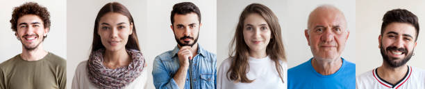 istock Portraits of smiling people collage 1162058567
